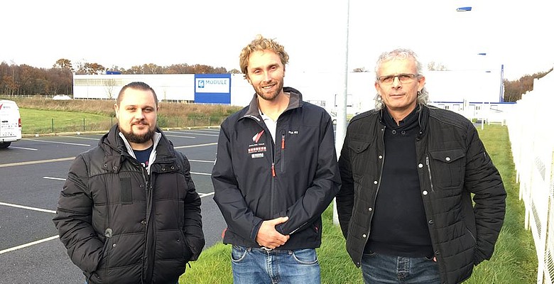 Le skipper Luke Berry en visite chez Module Création ! 