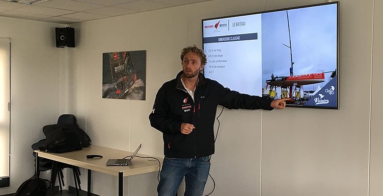 Le skipper Luke Berry en visite chez Module Création ! 